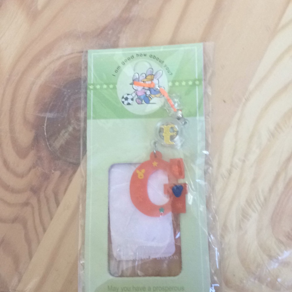 Brand new purse charm letter g